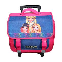 Cartable scolaire à roulettes primaire rainbow high  - vertbaudet enfant