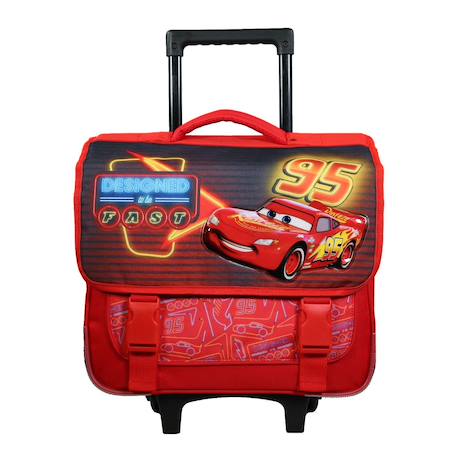Cartable à roulettes disney cars Rouge 1 - vertbaudet enfant 