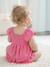 Robe bébé smockée en gaze de coton abricot poudré+rose bonbon 8 - vertbaudet enfant 