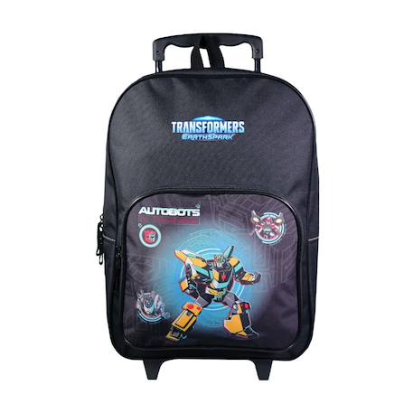 Garçon-Accessoires-Cartable, trousse-Sac à dos à roulettes primaire transformers