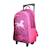 Sac à dos à roulettes cybel cheval Rose 2 - vertbaudet enfant 