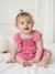 Robe bébé smockée en gaze de coton abricot poudré+rose bonbon 4 - vertbaudet enfant 