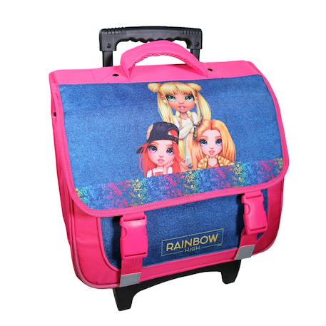 Cartable scolaire à roulettes primaire rainbow high Rose 2 - vertbaudet enfant 