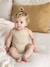 Barboteuse mixte rayée bébé coton/lin écru 1 - vertbaudet enfant 