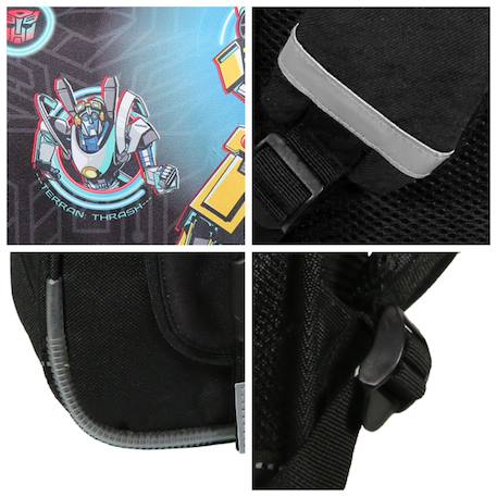 Cartable scolaire primaire transformers Noir 5 - vertbaudet enfant 