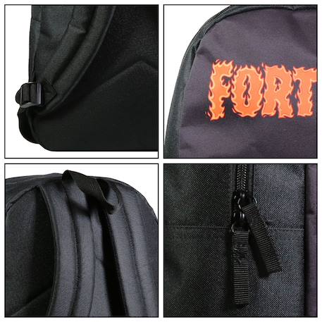 Sac à dos fortnite flammes Noir 6 - vertbaudet enfant 