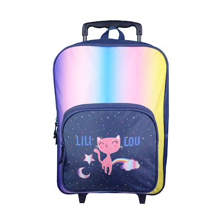 Sac à dos à roulettes primaire lili lou Bleu 1 - vertbaudet enfant 