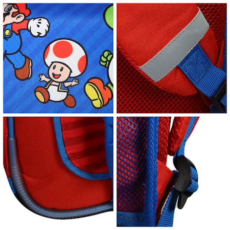Cartable scolaire primaire super mario Bleu 6 - vertbaudet enfant 