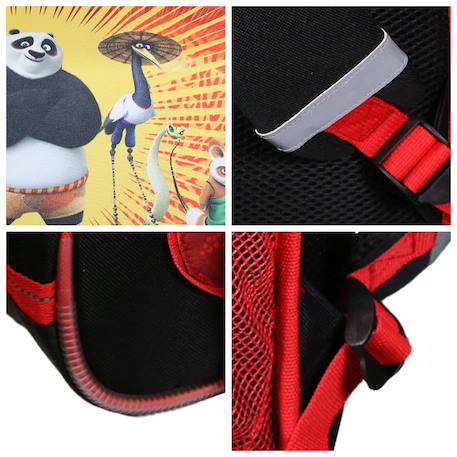 Cartable scolaire primaire kung fu panda Rouge 5 - vertbaudet enfant 