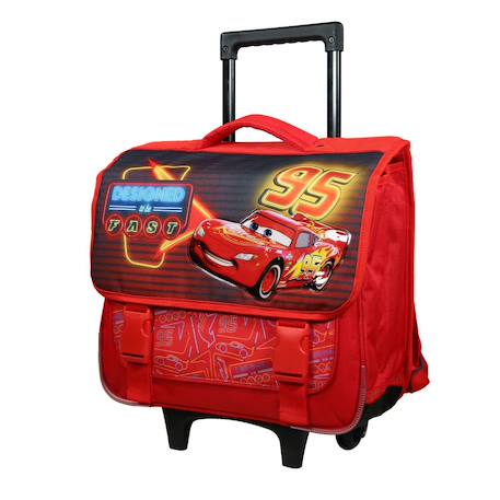 Cartable à roulettes disney cars Rouge 2 - vertbaudet enfant 