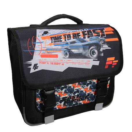 Cartable scolaire primaire fast and furious Noir 2 - vertbaudet enfant 