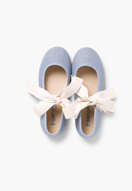 Babies  en lin avec ruban écru Blanc+Bleu azur+Écru+Gris+Lin+Mauve+Menthe 11 - vertbaudet enfant 