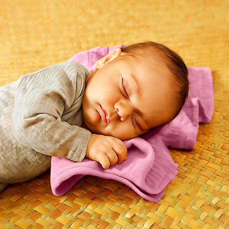 Langes en coton bio Blanc+Fraise+Honey+Rose+Vert 23 - vertbaudet enfant 