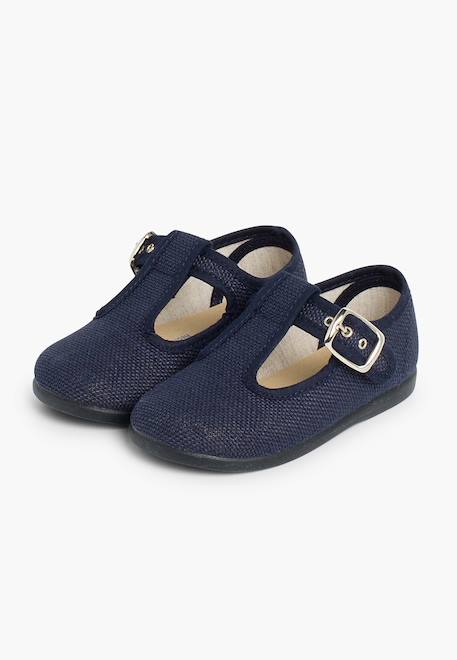 Salomés garçon en lin Blanc+Bleu marine+Gris perle+Lin+Rouge 10 - vertbaudet enfant 