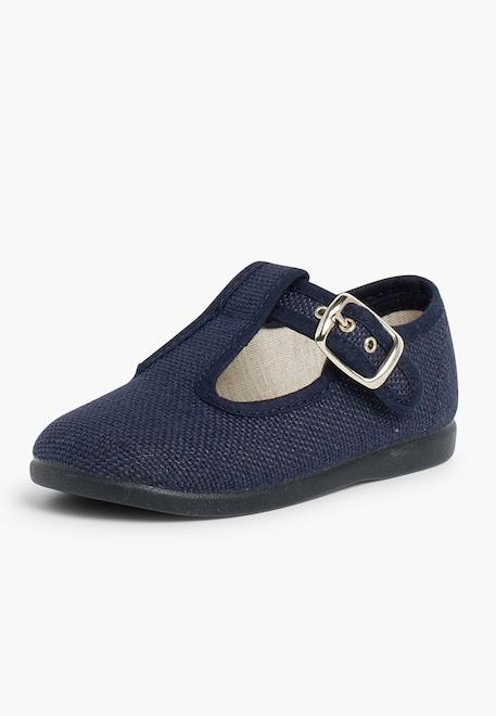 Salomés garçon en lin Blanc+Bleu marine+Gris perle+Lin+Rouge 8 - vertbaudet enfant 