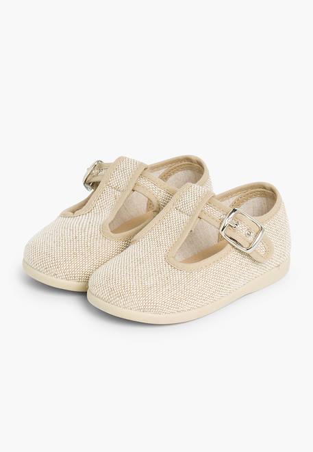 Salomés garçon en lin Blanc+Bleu marine+Gris perle+Lin+Rouge 20 - vertbaudet enfant 