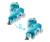 Rollers d'apprentissage evolutifs twista skates Bleu 4 - vertbaudet enfant 