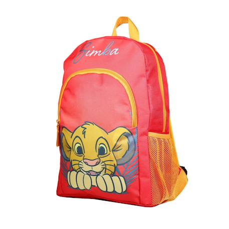 Sac à dos avec poche disney le roi lion simba Rouge 2 - vertbaudet enfant 