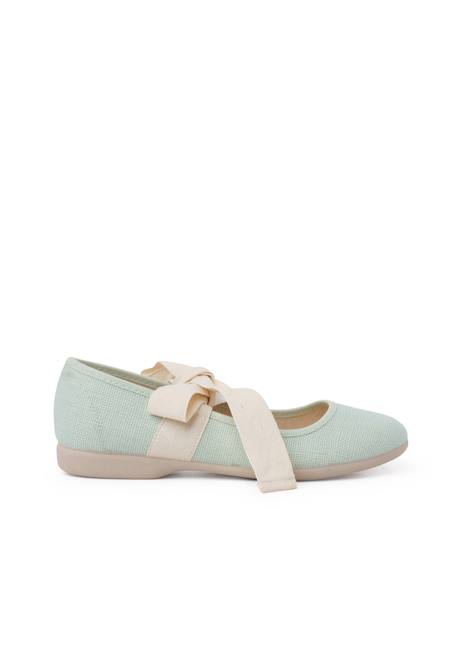 Babies  en lin avec ruban écru Blanc+Bleu azur+Écru+Gris+Lin+Mauve+Menthe 34 - vertbaudet enfant 