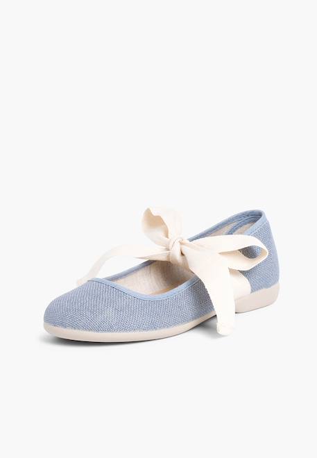 Babies  en lin avec ruban écru Blanc+Bleu azur+Écru+Gris+Lin+Mauve+Menthe 8 - vertbaudet enfant 