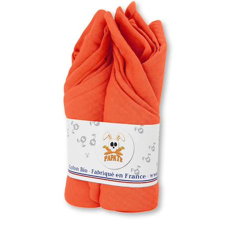 Langes en coton bio Blanc+Fraise+Honey+Rose+Vert 7 - vertbaudet enfant 