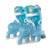 Rollers d'apprentissage evolutifs twista skates Bleu 1 - vertbaudet enfant 
