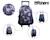 Sac à dos à roulettes offshore city ville Bleu 5 - vertbaudet enfant 