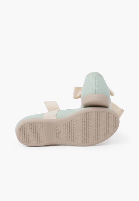 Babies  en lin avec ruban écru Blanc+Bleu azur+Écru+Gris+Lin+Mauve+Menthe 36 - vertbaudet enfant 