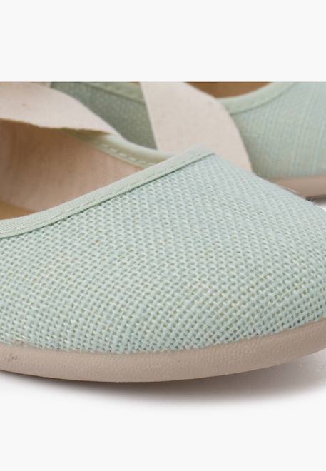 Babies  en lin avec ruban écru Blanc+Bleu azur+Écru+Gris+Lin+Mauve+Menthe 39 - vertbaudet enfant 