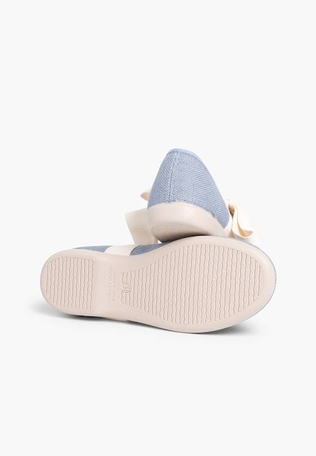 Babies  en lin avec ruban écru Blanc+Bleu azur+Écru+Gris+Lin+Mauve+Menthe 9 - vertbaudet enfant 