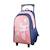 Sac à dos à roulettes lili lou chat Rose 1 - vertbaudet enfant 