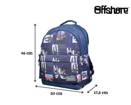 Sac à dos scolaire offshore ville city Bleu 6 - vertbaudet enfant 