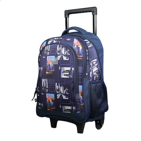 Sac à dos à roulettes offshore city ville Bleu 2 - vertbaudet enfant 