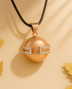 Vêtements de grossesse-Bola de grossesse - déesse - doré or rose - cristaux