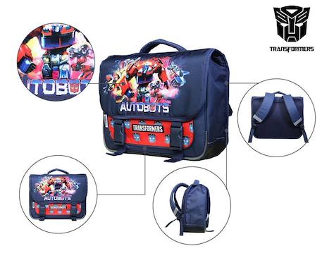 Cartable scolaire primaire hasbro transformers Bleu 5 - vertbaudet enfant 