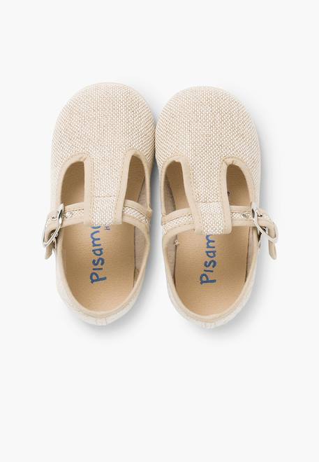 Salomés garçon en lin Blanc+Bleu marine+Gris perle+Lin+Rouge 21 - vertbaudet enfant 