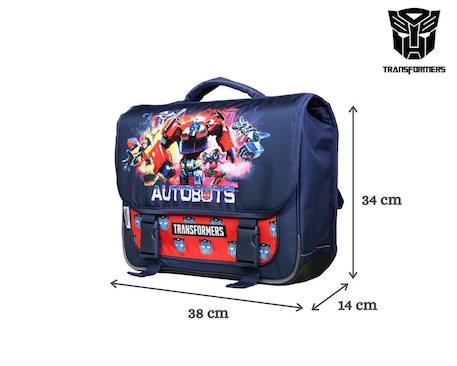 Cartable scolaire primaire hasbro transformers Bleu 6 - vertbaudet enfant 