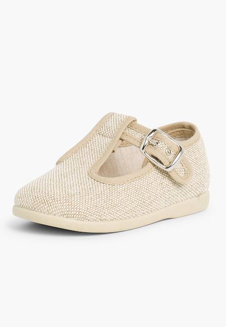 Salomés garçon en lin Blanc+Bleu marine+Gris perle+Lin+Rouge 18 - vertbaudet enfant 