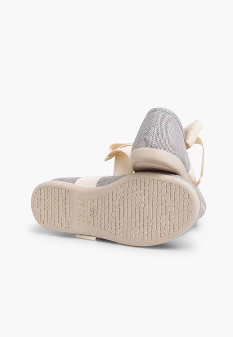 Babies  en lin avec ruban écru Blanc+Bleu azur+Écru+Gris+Lin+Mauve+Menthe 19 - vertbaudet enfant 