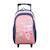 Sac à dos à roulettes lili lou chat Rose 2 - vertbaudet enfant 
