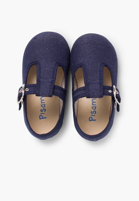 Salomés garçon en lin Blanc+Bleu marine+Gris perle+Lin+Rouge 11 - vertbaudet enfant 