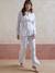 Ensemble 2 pièces pyjama uni Before and After personnalisable bleu ciel 1 - vertbaudet enfant 