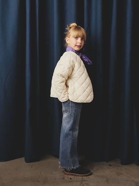 Parka fille à capuche 3 en 1 parka + veste matelassée bois de rose+marine 5 - vertbaudet enfant 