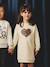 Robe en molleton fille écru+marine+vert sauge 1 - vertbaudet enfant 
