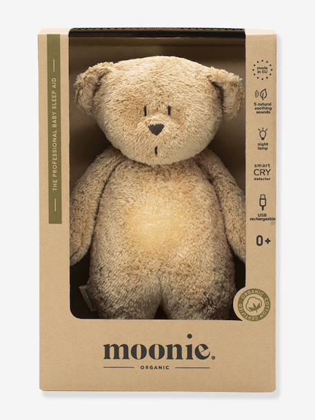 Ourson nature bio 2.0 avec sons & lumières cappuccino+gris+sable 3 - vertbaudet enfant 