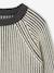 Pull maille bicolore manches longues garçon anthracite 3 - vertbaudet enfant 