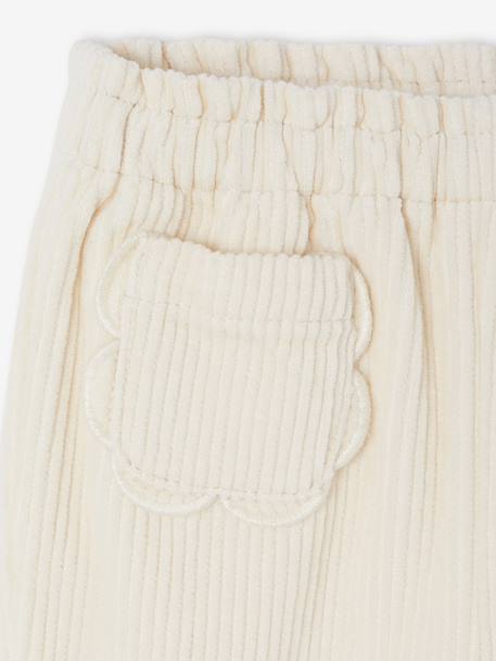 Pantalon naissance en velours côtelé écru 3 - vertbaudet enfant 