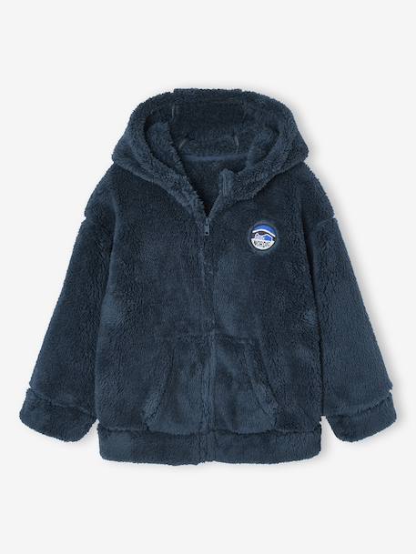 Veste Sherpa Nuit Garçon bleu nuit 6 - vertbaudet enfant 