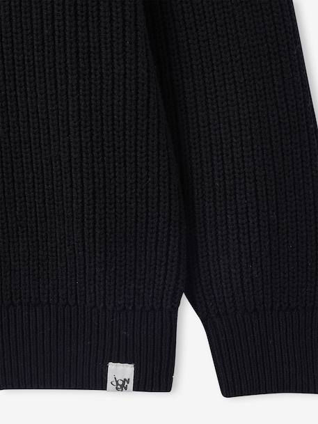 Pull garçon col camionneur anthracite 5 - vertbaudet enfant 