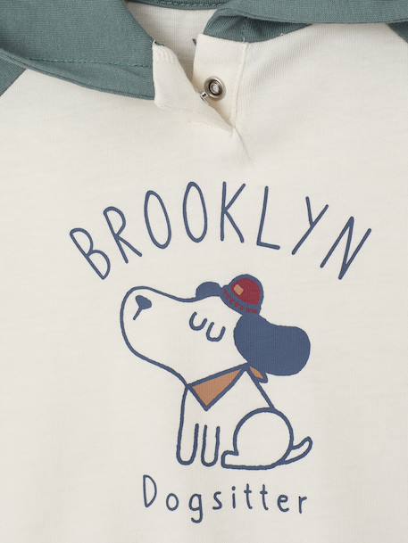 T-shirt à capuche bébé vert 2 - vertbaudet enfant 